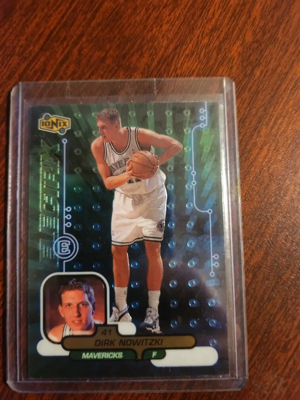 Dirk Nowitzki 1998-99 Upper Deck Ionix Electrix Rookie Card Mavericks